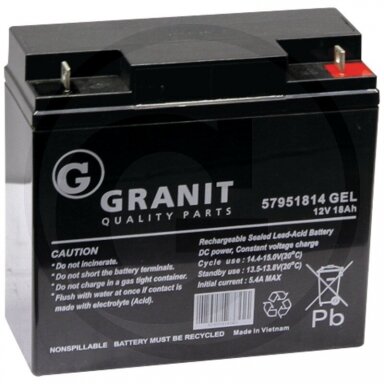 Akumuliatorius Granit 12V 18Ah