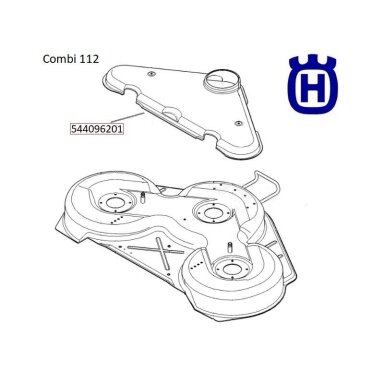 Apsauga dekos viršutinė plastikinė 103cm Husqvarna