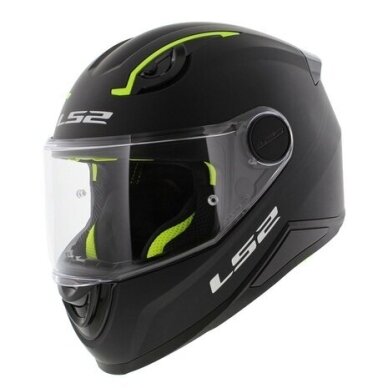 Vaikiškas šalmas LS2 FF812 KID SOLID MATT BLACK Vaikiškas šalmas LS2 FF812 KID SOLID MATT BLACK